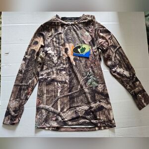 Starter Mosey Oak Break-Up Infinity Camouflage Long Sleeve Fitted Top Size M